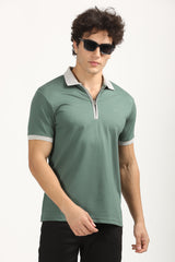 Zip-Up Smart Polo