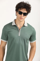 Zip-Up Smart Polo