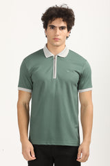 Zip-Up Smart Polo