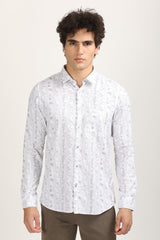 Smart Casual Premium Cotton Printed Shirt