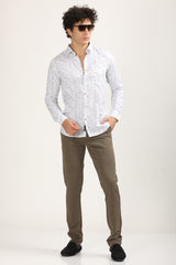 Smart Casual Premium Cotton Printed Shirt