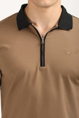 Zip-Up Smart Polo