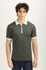 Zip-Up Smart Polo