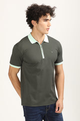 Zip-Up Smart Polo