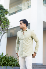 Gentle Green Premium Cotton Shirt