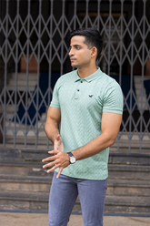 Pista Slim Fit Chevron Polo T-Shirt