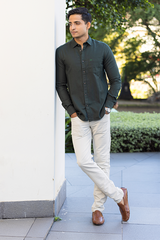 Dark Green Premium Cotton Shirt