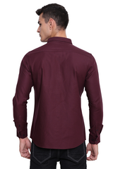 Maroon Soft Cotton Twill Shirt