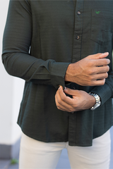 Dark Green Premium Cotton Shirt