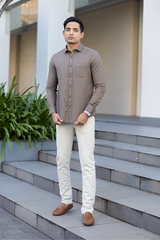 Brown Premium Cotton Shirt