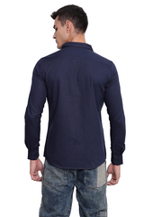 Navy Blue Soft Cotton Twill Shirt