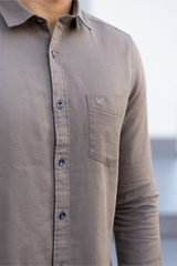 Brown Premium Cotton Shirt