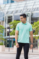 Mint Green Slim Fit Polo T-Shirt