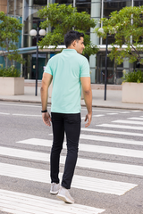 Mint Green Slim Fit Polo T-Shirt