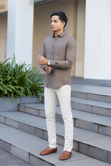 Brown Premium Cotton Shirt