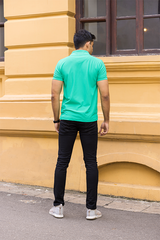 Emerald Green Slim Fit Polo T-Shirt