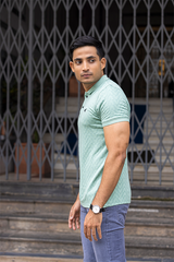 Pista Slim Fit Chevron Polo T-Shirt
