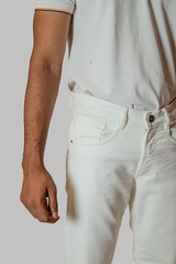 White Slim Fit Jeans