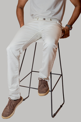 White Slim Fit Jeans