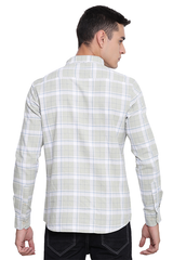 Light Green Premium Cotton Check Shirt
