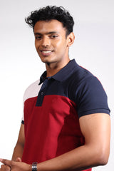 Textured Cotton Slim Fit Polo