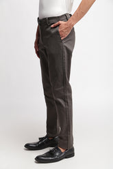 Olive Stretch Micro Printed Chino Trousers - SB1026 T-11