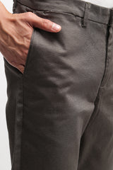 Olive Stretch Micro Printed Chino Trousers - SB1026 T-11