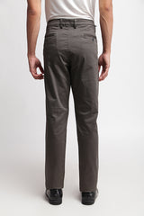 Olive Stretch Micro Printed Chino Trousers - SB1026 T-11