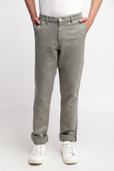 Green Stretch Solid Chino Trousers - SB1030 T-2