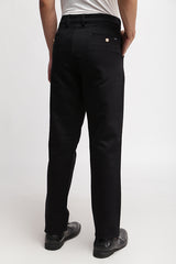 Black Stretch Printed Chino Trousers - SB1030 T-5