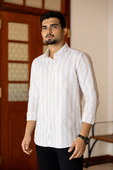 Resort Stripe Cotton Shirt