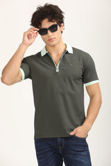 Zip-Up Smart Polo