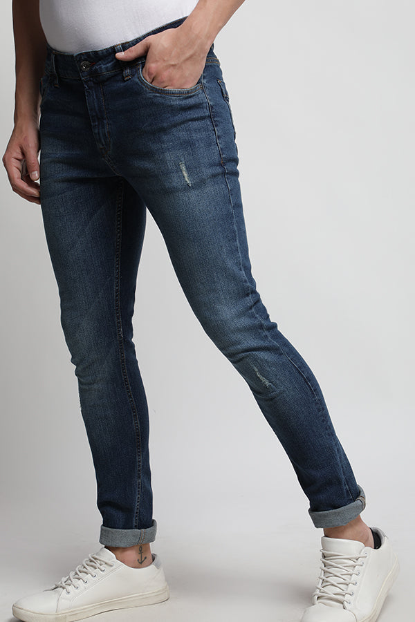 Blue Twill Classic Indigo Jeans - SB3026 J-36 N