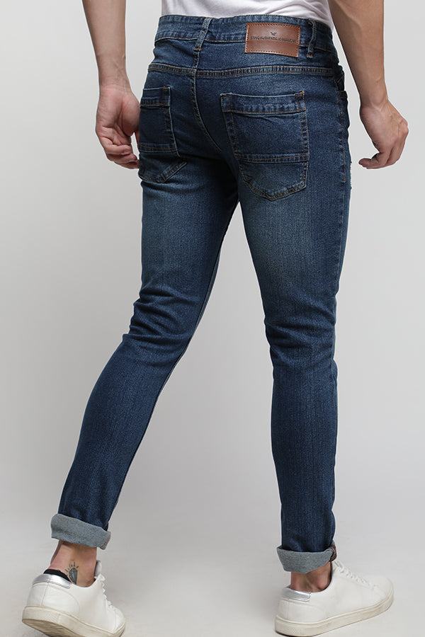 Blue Twill Classic Indigo Jeans - SB3026 J-36 N